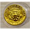 Image 1 : 24KT GOLD PLATED US HALF DOLLAR 1981