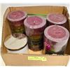 Image 1 : BOX OF 4 NEW LARGE SCENTED CANDLES