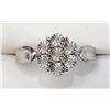 Image 1 : BZ802-28 SILVER 7 DIAMOND RING