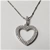 Image 1 : BZ802-9  SILVER CZ 20" NECKLACE