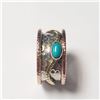 Image 1 : BZ802-16 SILVER SPINING TURQUOISE RING