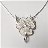 Image 1 : BZ802-12 SILVER 18" BEST FRIENDS NECKLACE