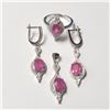 Image 1 : BZ802-42 SILVER RUBY 4 PC (6CT) SET