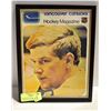 Image 1 : FRAMED 1970 VANCOUVER CANUCKS MAG W/BOBBY ORR