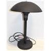 Image 1 : MATTE BLACK DESK LAMP. 20" TALL