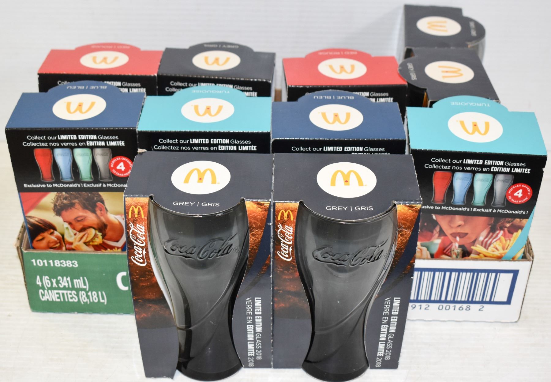 MCDONALDS LTD EDITION COKE GLASSES (11) NEW