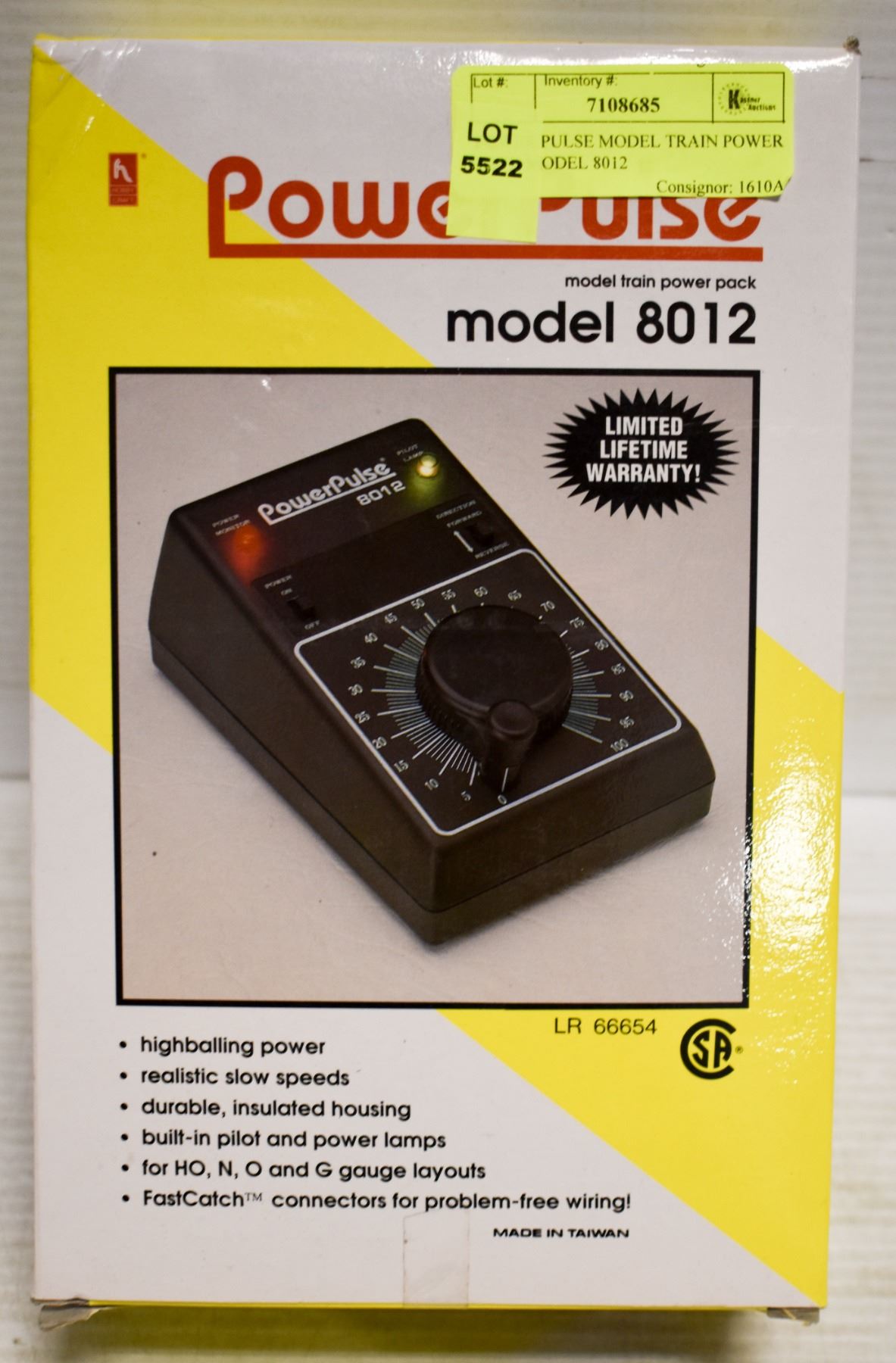 POWER PULSE MODEL TRAIN POWER PACK MODEL 8012