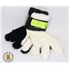 Image 1 : 2 NEW PAIRS OF FUZZY GLOVES
