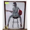 Image 1 : NEW GUITAR GIRL METAL ARTWORK