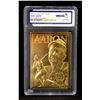 Image 1 : WCG GRADED 10 23 KARAT CARD HANK AARON