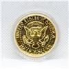 Image 1 : 24KT GOLD PLATED US HALF DOLLAR 1984