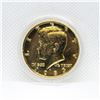 Image 2 : 24KT GOLD PLATED US HALF DOLLAR 1983