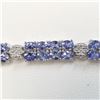 Image 2 : JS212-37 SILVER TANZANITE BRACELET