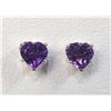 Image 1 : JS212-15 SILVER AMETHYST EARRINGS