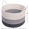 Image 2 : NEW GOODPICK 3 TONE COTTON ROPE BASKET