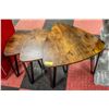 Image 1 : VASAGLE METAL/WOOD NESTING TABLES