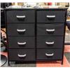 Image 1 : 8 DRAWER WOOD AND METAL STORAGE CABINET