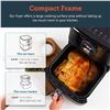 Image 2 : NEW COSORI XL 5.8 QUART AIR FRYER, BLACK