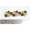 Image 1 : COSTUME JEWELRY FLORAL BROOCH GOLD TONE