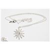 Image 1 : SILVER TONE SNOWFLAKE NECKLACE