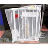 Image 1 : NEW WHITE CHILD SAFETY GATE WITH ALL HARDWARE