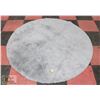 Image 1 : NEW SUPER SOFT PLUSH GREY ROUND RUG WITH