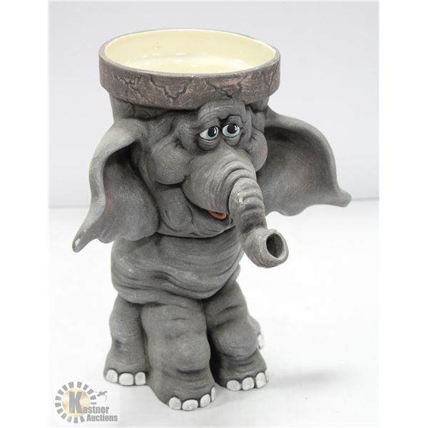 ELEPHANT PLANTER APPROXIMATELY 10  TALL