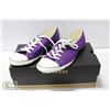 Image 1 : NEW PURPLE CONVERSE SIZE 10 IN BOX.