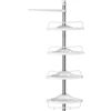 Image 1 : NEW TENSION CORNER SHOWER SHELF STAND