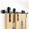 Image 1 : NEW ZEKOO SINGLE RAIL BARN DOOR HARDWARE KIT