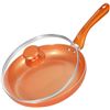 Image 1 : NEW KUTIME NON-STICK FRYING PAN WITH LID, 9.5"