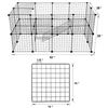 Image 2 : NEW REPACKAGED 36 PIECE DIY PET PLAYPEN CAGE FRAME