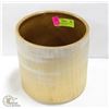 Image 1 : 7.5" X 8" PLANTER POT WITH GOLD AND WHITE ACCENTS