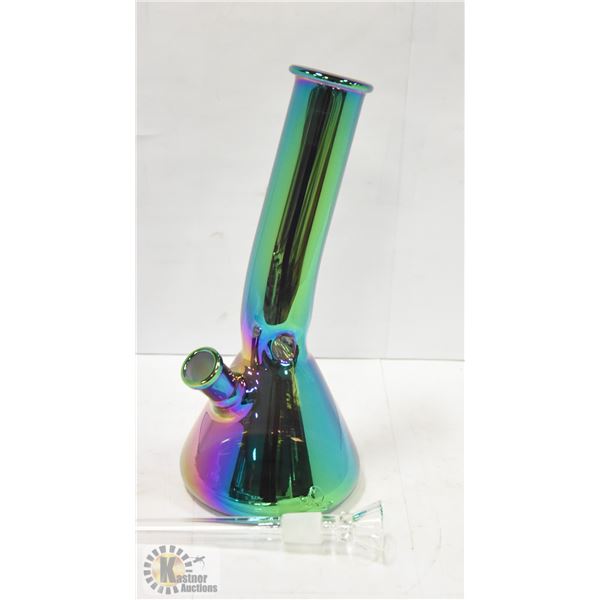 8  HANDMADE GLASS WATER BONGS - RAINBOW COLOURS