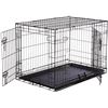 Image 1 : NEW - AMAZON BASICS DOUBLE DOOR METAL DOG CRATE