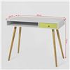 Image 2 : NEW IN BOX WHITE / LIME GREEN DESK WITH DRAWER