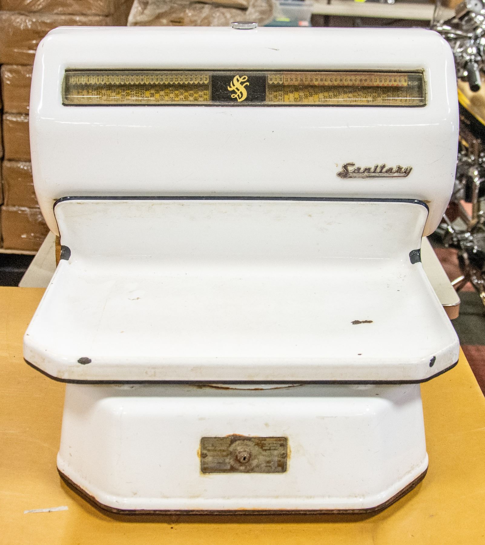 ANTIQUE SANITARY MERCANTILE SCALE