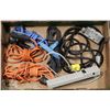 Image 1 : BOX OF EXTENSION CORD AND POWER BARS