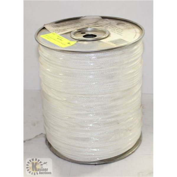 WHITE SOLID BRAID NYLON ROPE 1/8