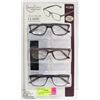 Image 1 : FOSTER GRANT READING GLASSES 3 PACK +1.50