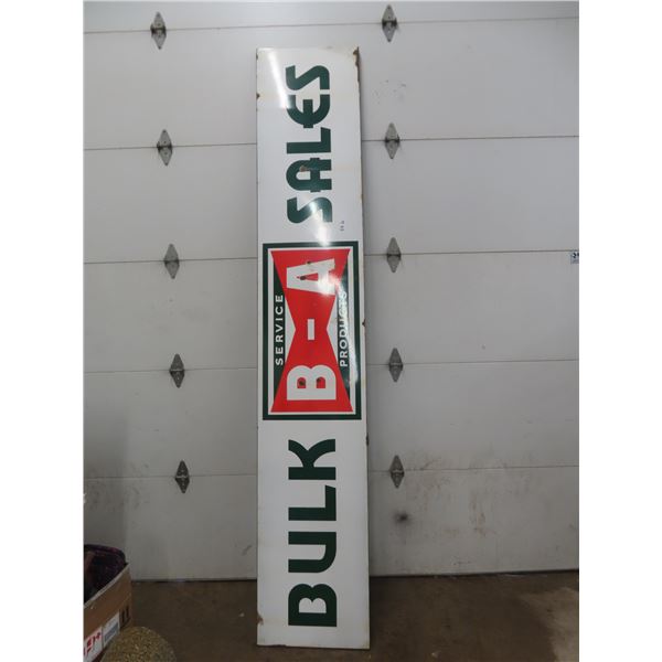 Vintage Porc BA Bulk Sales Bow Tie Sign 118" x 21"