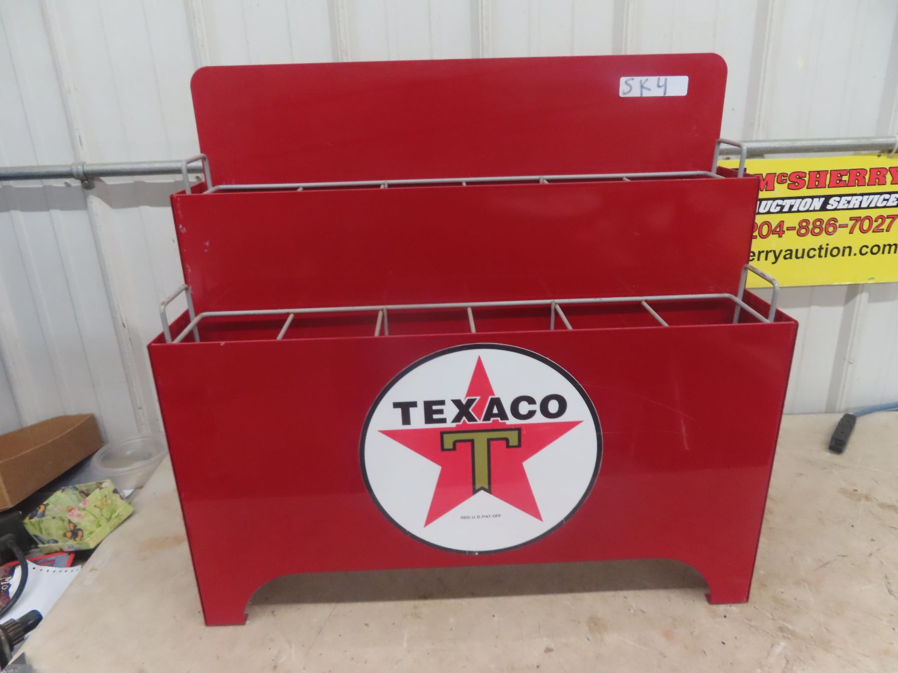 Metal Oil Racks Metal Texaco 2 Tier - 12 Bottles Oil Rack 27.5