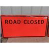 Image 2 : 2 Metal Construction Signs 1) Road CLosed Sign 24" x 27" & 1) Men Working Overhead 24" x 29"