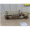 Image 1 : 1914 era Schieble Pressed Metal Firetruck with ladder and driver