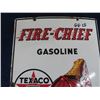 Image 2 : Porc. Texaco Fire Chief sign 18"x12"