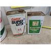 Image 3 : 3 Oil Cans - Coop Oil 5 Gal- Castrol Oil 1 GAL- Brake Fluid 4 Litre