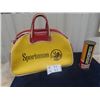 Image 1 : Copenhagen Snuff Tin & Vintage Sportsman Duffle Bag. Both are Great Condition
