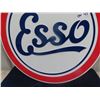 Image 3 : (ov)Metal Embossed Esso Sign 24" Round Modern Mint
