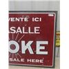 Image 3 : Vintage Porc. Lasalle Coke 32"x42"