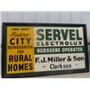 Image 1 : Vintage Metal Electrolux Sign w/ Wooden Frame 36"x60"